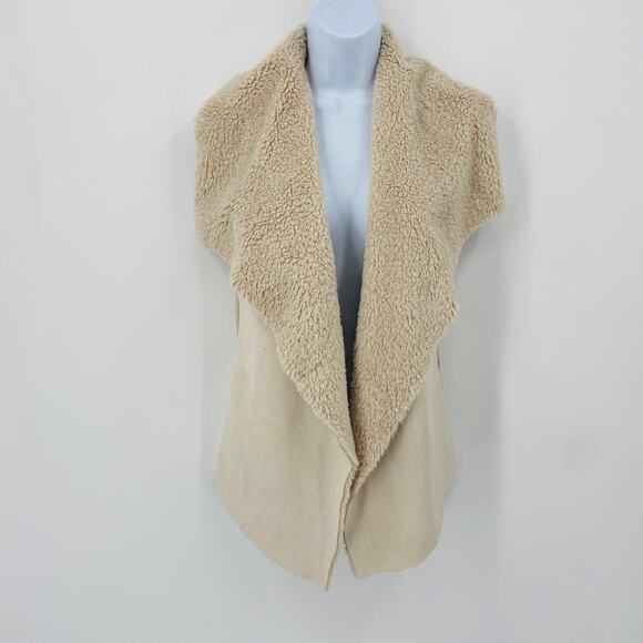 Romeo & Juliet Couture Sleeveless Faux Suede Sweater Vest - Picture 1 of 6